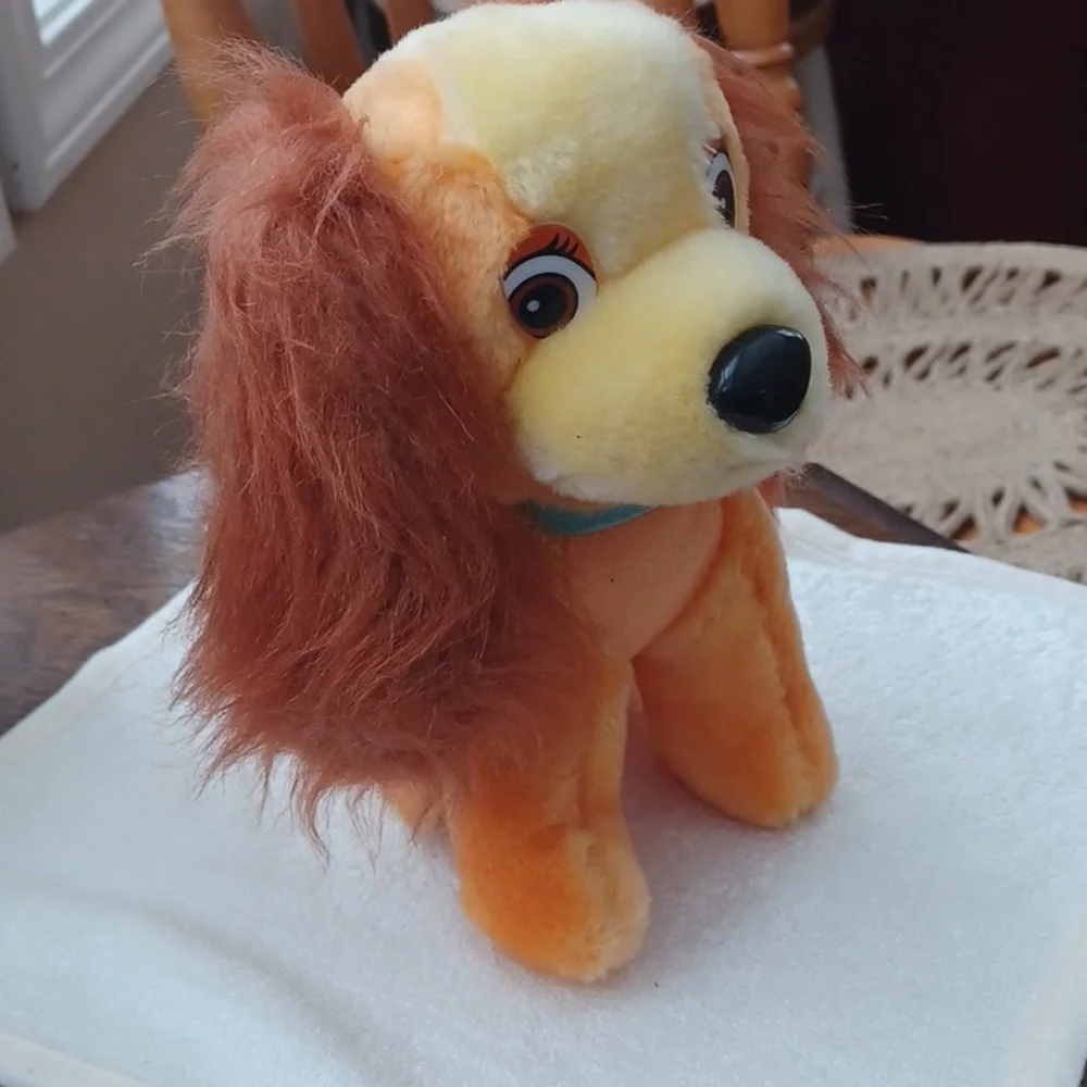 Disney Lady and the Tramp Plush Dog Toy - Orange and Cream